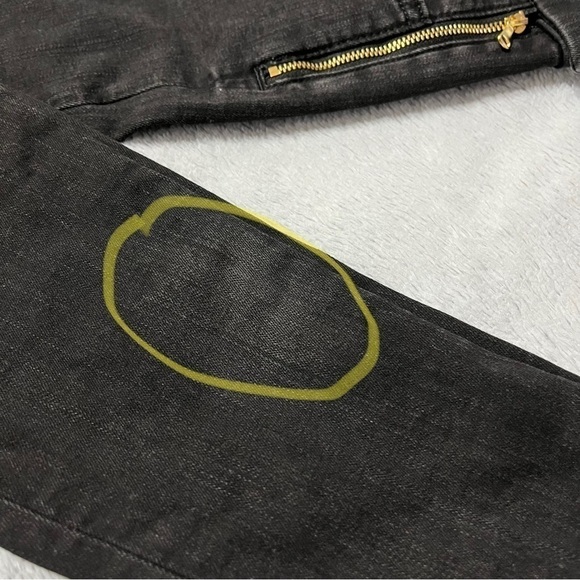 J BRAND Camille Piano Black Skinny Jeans with Side Zip Size 26 - Picture 11 of 12